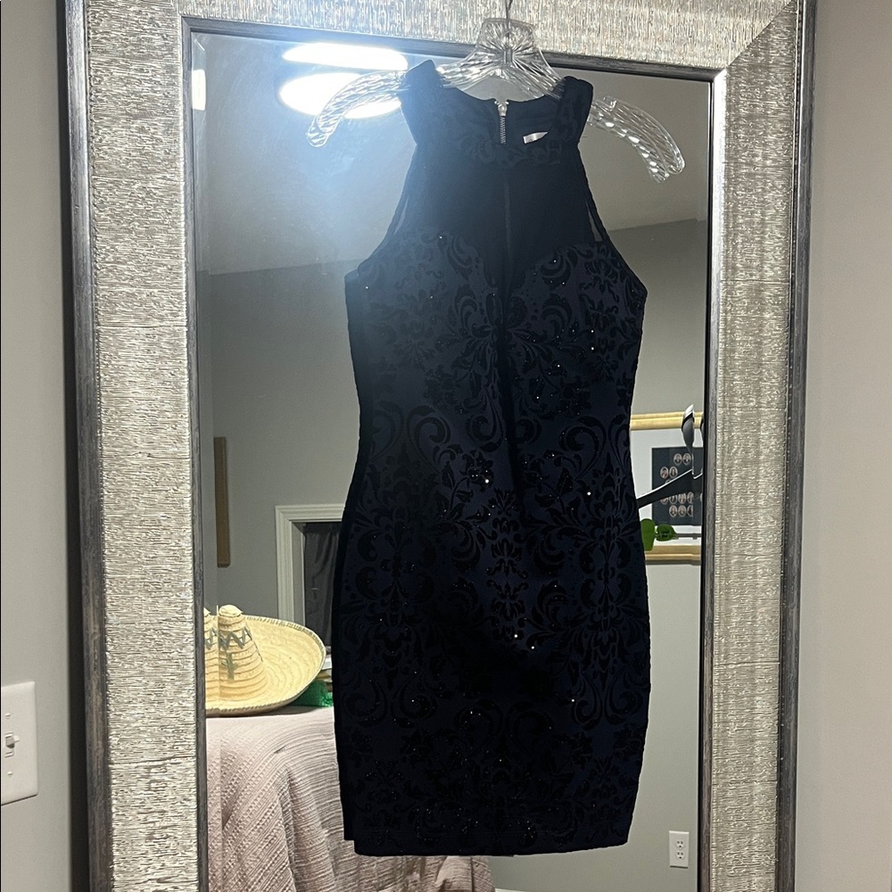 Honey and Rosie Black Sleeveless Mini Dress